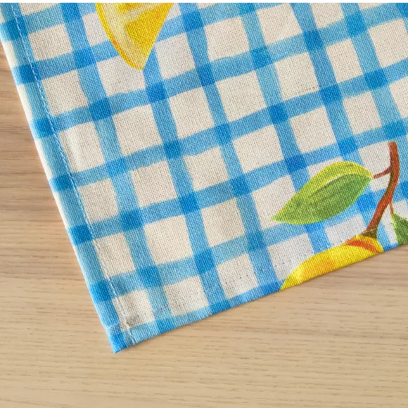 Eminza Nappe Rectangulaire Coton Enduit (150 X 250 Cm) Menton Bleue