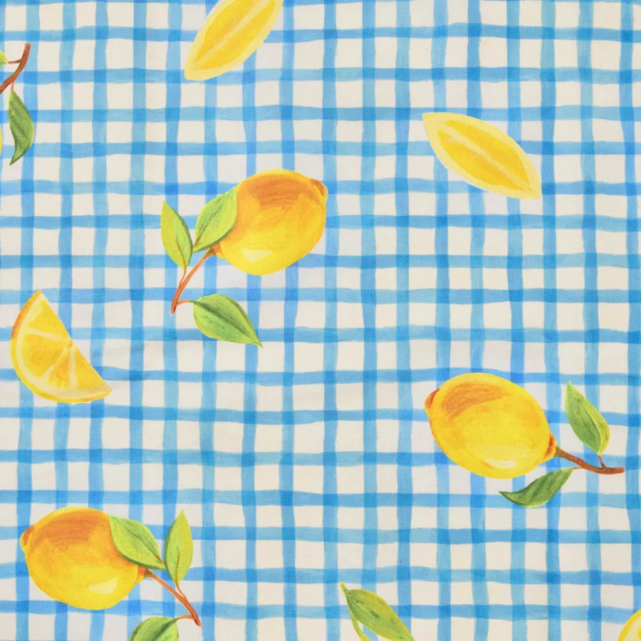 Eminza Nappe Rectangulaire Coton Enduit (150 X 250 Cm) Menton Bleue