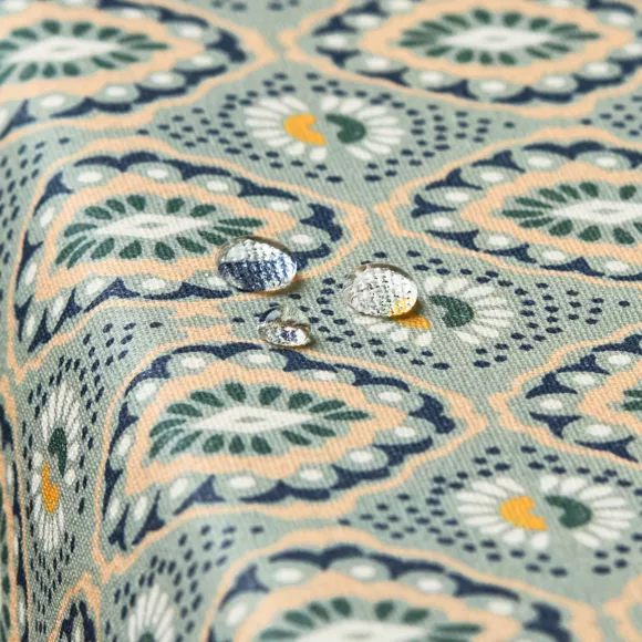 Eminza Nappe Rectangulaire Coton Enduit (150 X 250 Cm) Palerme Verte