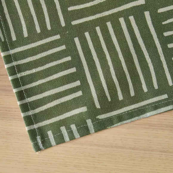 Eminza Nappe Rectangulaire Coton Enduit (150 X 250 Cm) Paolo Verte