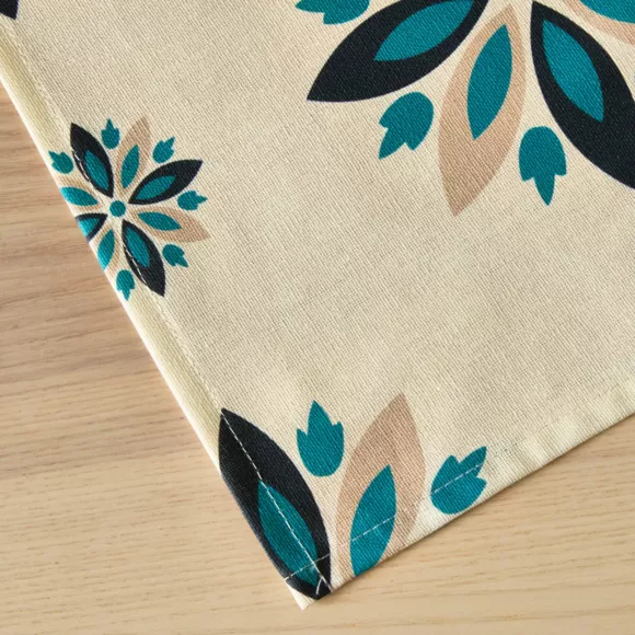 Eminza Nappe Rectangulaire Coton Enduit (150 X 250 Cm) Porto Multicolore