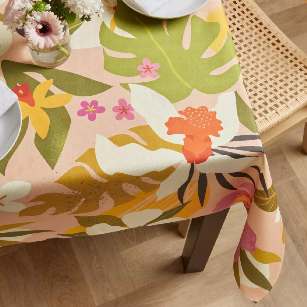 eminza Nappe rectangulaire coton enduit (150 x 250 cm) Rio Multicolore