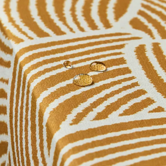 Eminza Nappe Rectangulaire Coton Enduit (150 X 250 Cm) Sarah Jaune Moutarde