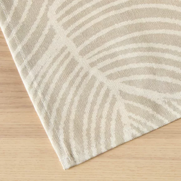 Eminza Nappe Rectangulaire Coton Enduit (150 X 250 Cm) Sarah Beige