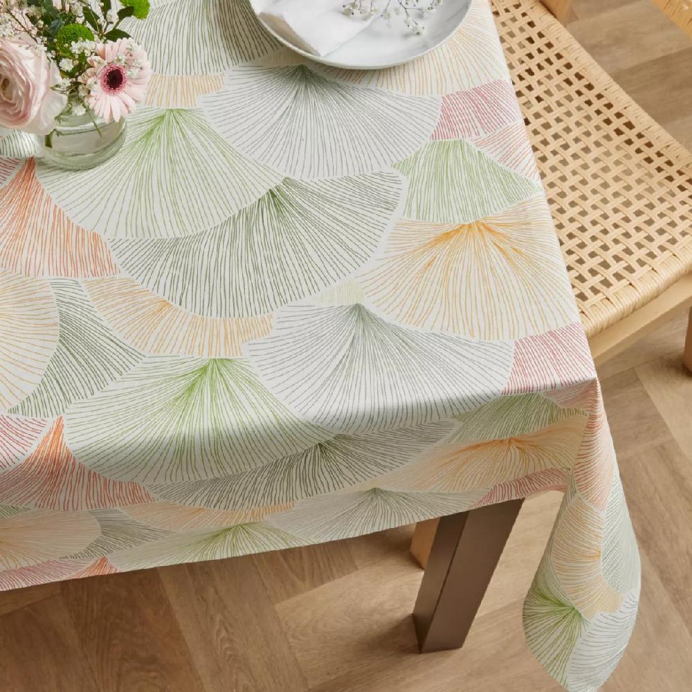 eminza Nappe rectangulaire coton enduit (150 x 350 cm) Boston Multicolore