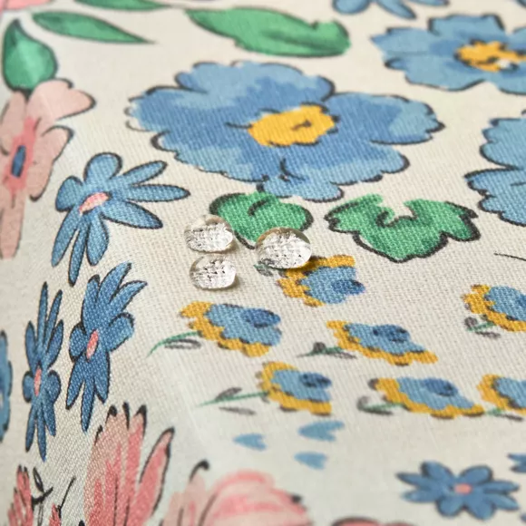 Eminza Nappe Rectangulaire Coton Enduit (150 X 350 Cm) Corolle Multicolore