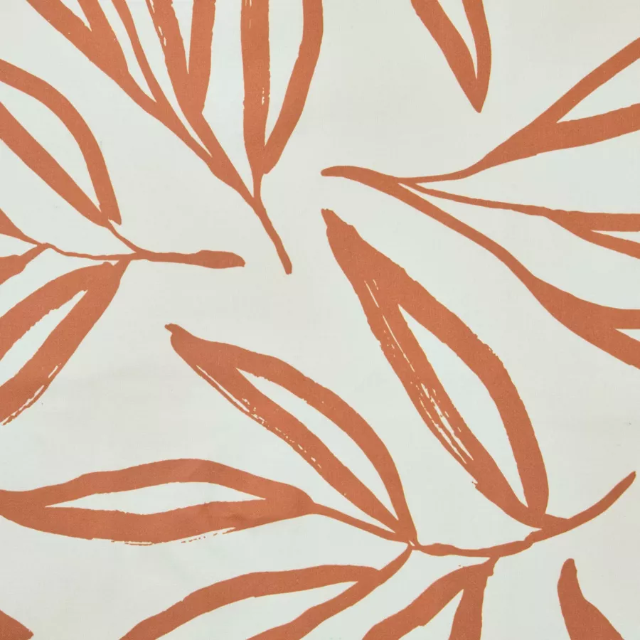 Eminza Nappe Rectangulaire Coton Enduit (150 X 350 Cm) Galice Terracotta
