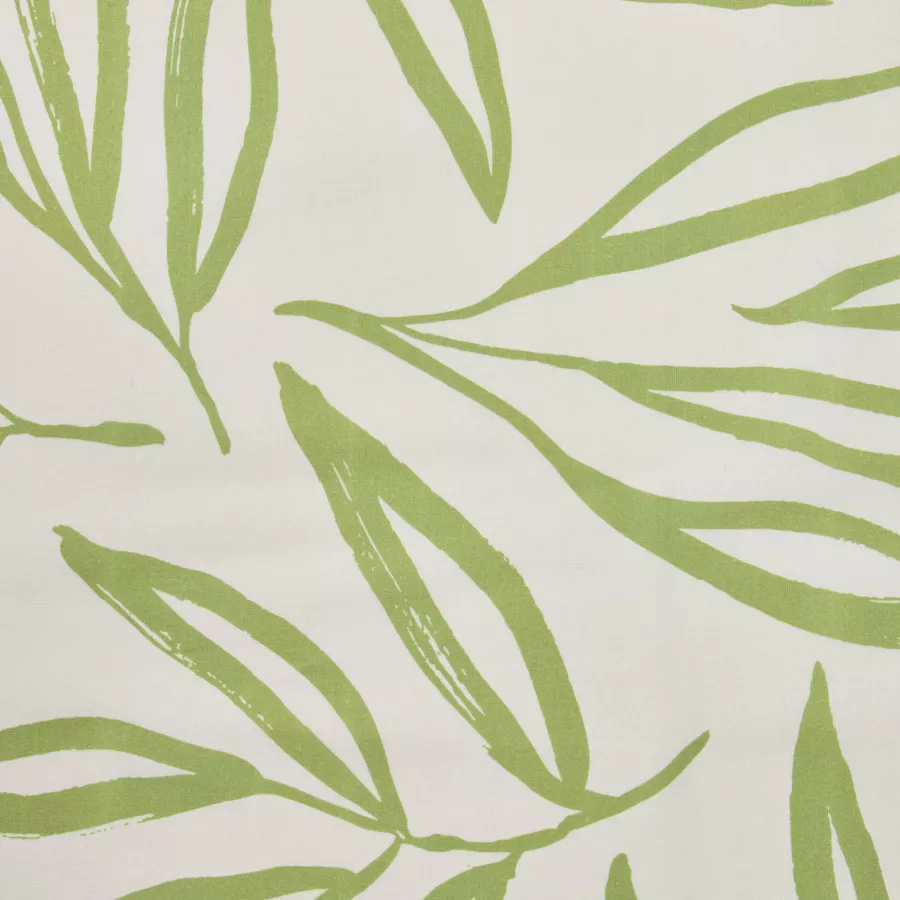 Eminza Nappe Rectangulaire Coton Enduit (150 X 350 Cm) Galice Vert Eucalyptus