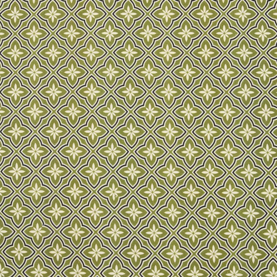 Eminza Nappe Rectangulaire Coton Enduit (150 X 350 Cm) Gloria Verte