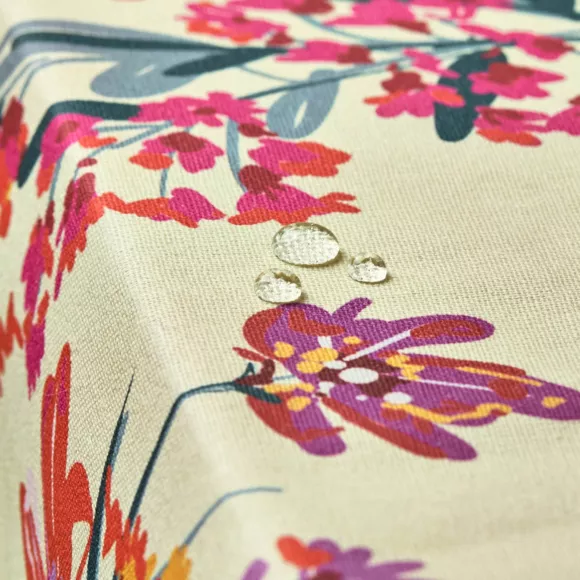 Eminza Nappe Rectangulaire Coton Enduit (150 X 350 Cm) Margot Multicolore