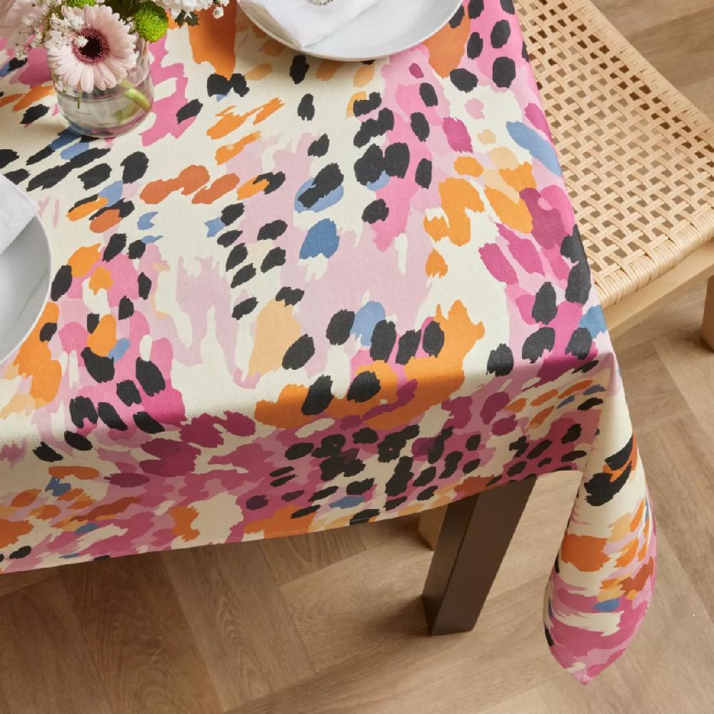 eminza Nappe rectangulaire coton enduit (150 x 350 cm) Mowgli Multicolore