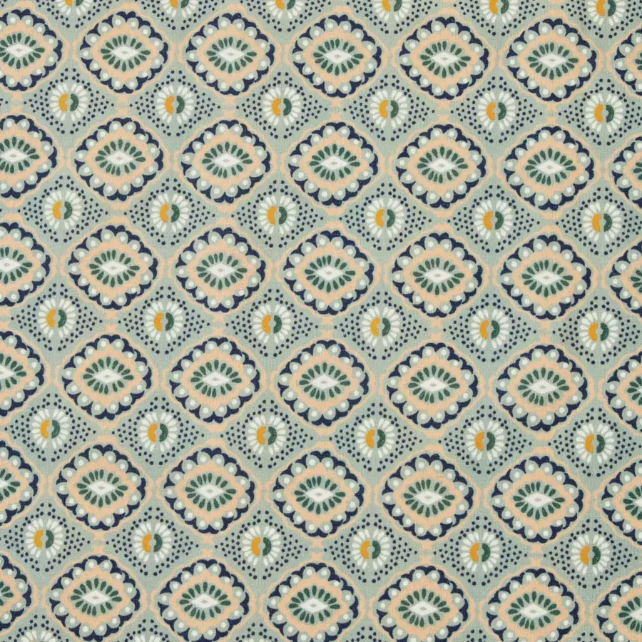 Eminza Nappe Rectangulaire Coton Enduit (150 X 350 Cm) Palerme Verte