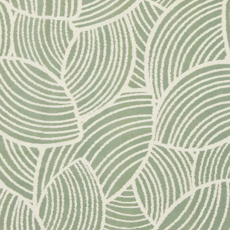 Eminza Nappe Rectangulaire Coton Enduit (150 X 350 Cm) Sarah Vert Eucalyptus