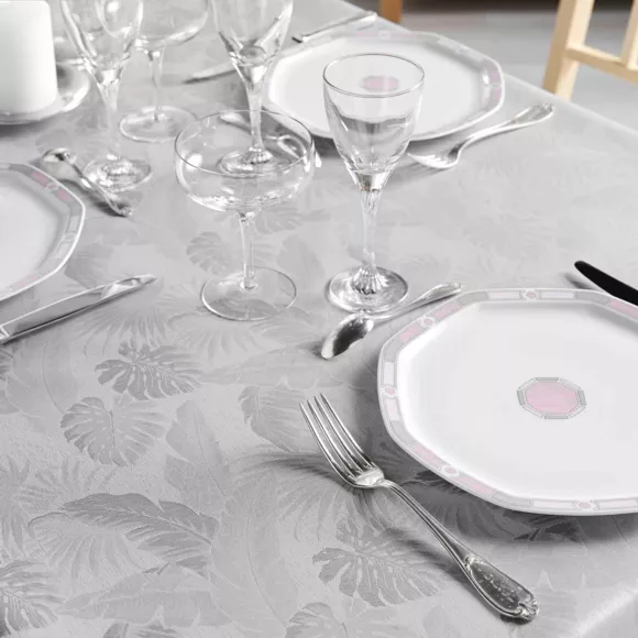 Eminza Nappe Rectangulaire Enduite (140 X 250 Cm) Enola Grise
