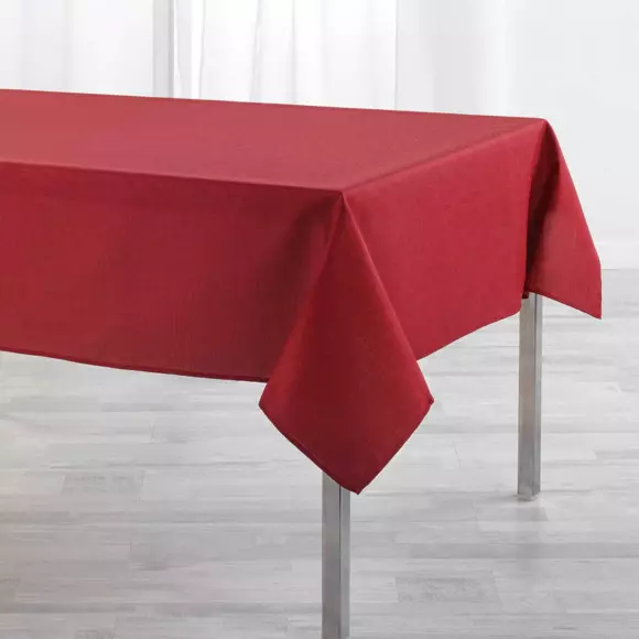 Eminza Nappe Rectangulaire Enduite (L250 Cm) Newton Rouge Carmin