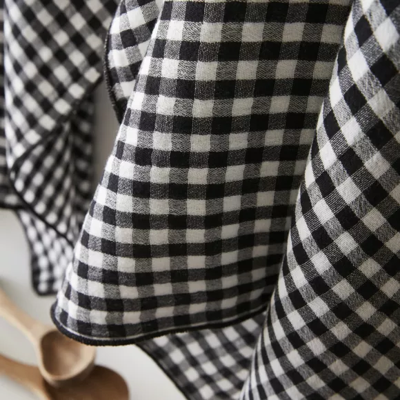 Eminza Nappe Rectangulaire Gaze De Coton (150 X 250 Cm) Vickie Noire