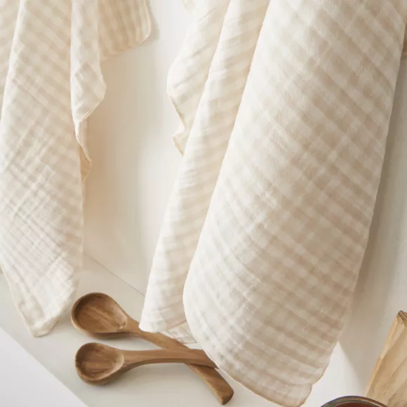 Eminza Nappe Rectangulaire Gaze De Coton (150 X 250 Cm) Vickie Beige