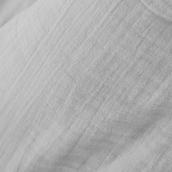 Eminza Nappe Rectangulaire Gaze De Coton (150 X 350 Cm) Gaïa Gris Nuage