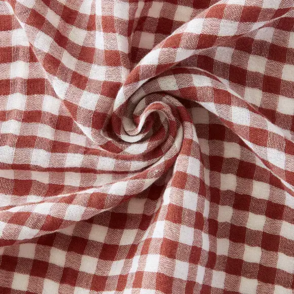Eminza Nappe Rectangulaire Gaze De Coton (150 X 350 Cm) Vickie Terracotta