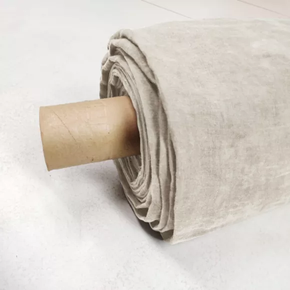 Eminza Nappe Rectangulaire Lin Lavé (170 X 350 Cm) Louise Beige