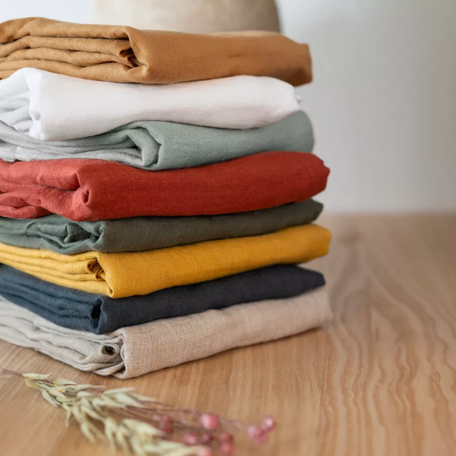 Eminza Nappe Rectangulaire Lin Lavé (170 X 350 Cm) Louise Beige