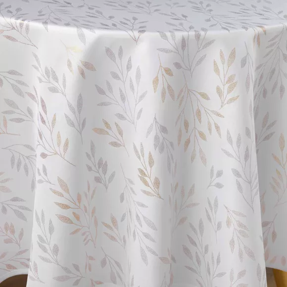 Eminza Nappe Ronde Anti Tache (180 Cm) Lonigold Blanche