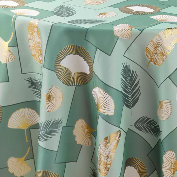 Eminza Nappe Ronde Anti Tache (180 Cm) Natane Vert Sauge