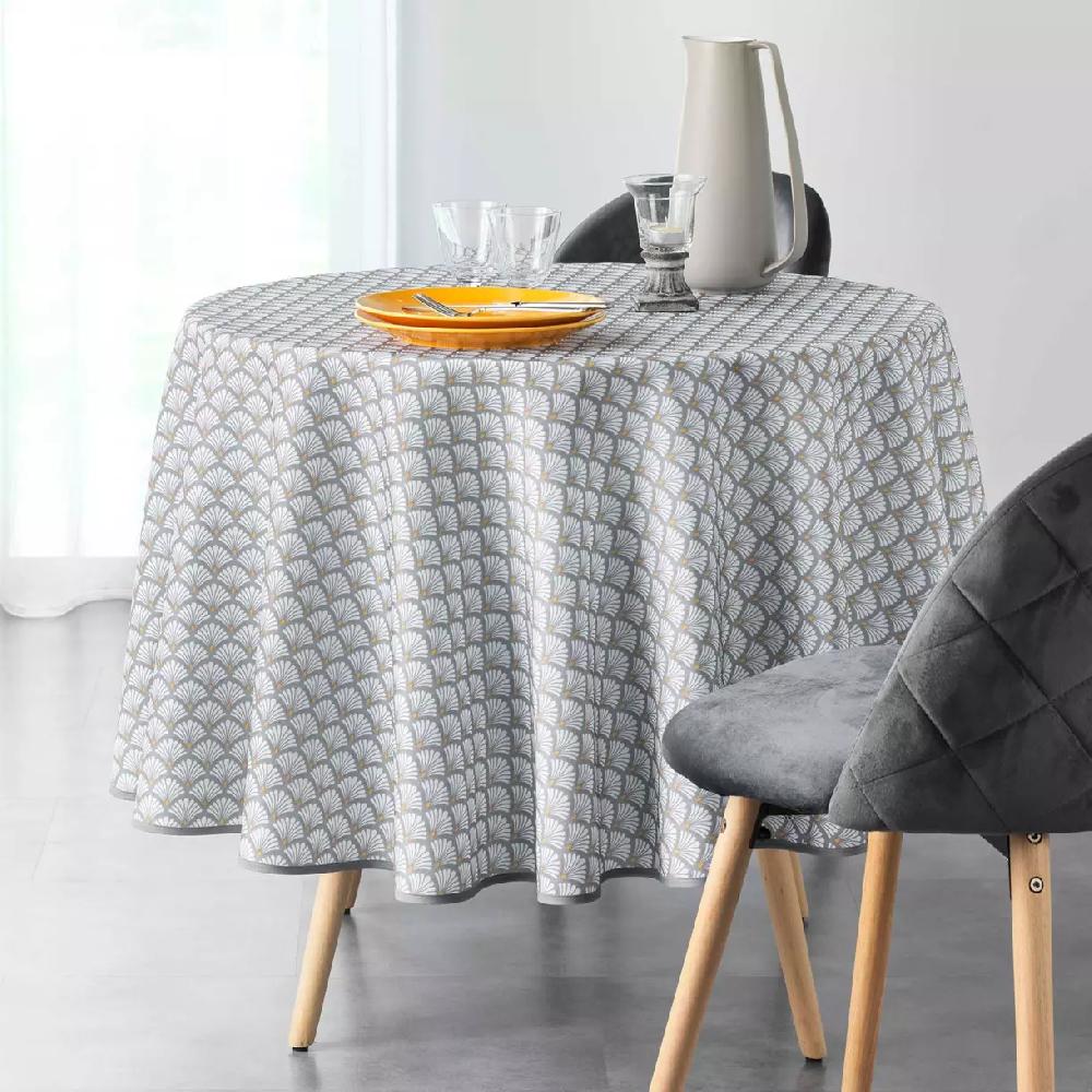 eminza Nappe ronde anti tache (D180 cm) Artchic Blanche