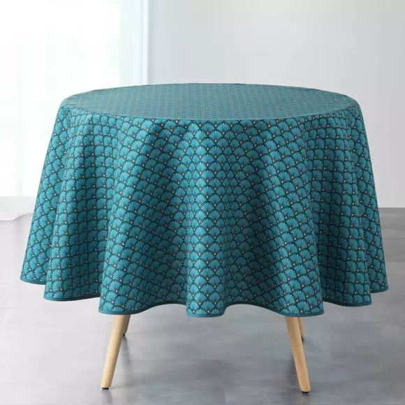 Eminza Nappe Ronde Anti Tache (D180 Cm) Artchic Bleue