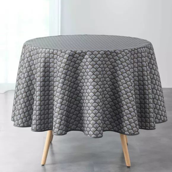 Eminza Nappe Ronde Anti Tache (D180 Cm) Artchic Gris Anthracite