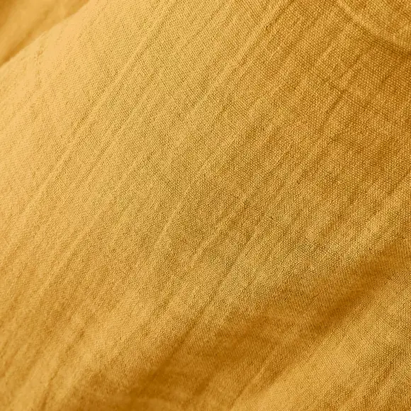 Eminza Nappe Ronde Gaze De Coton (180 Cm) Gaïa Jaune Safran
