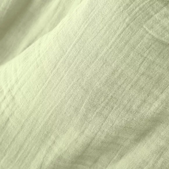 Eminza Nappe Ronde Gaze De Coton (180 Cm) Gaïa Vert Tilleul