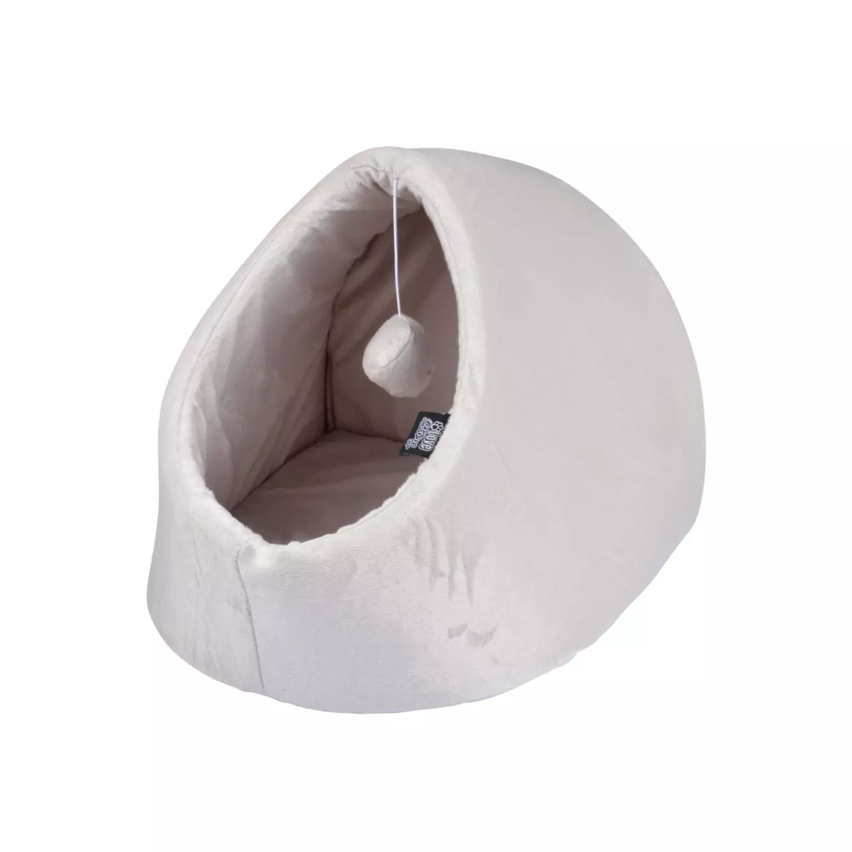 eminza Niche d'intérieur avec jouet pour chat Sweet Cat L35 cm Ecru