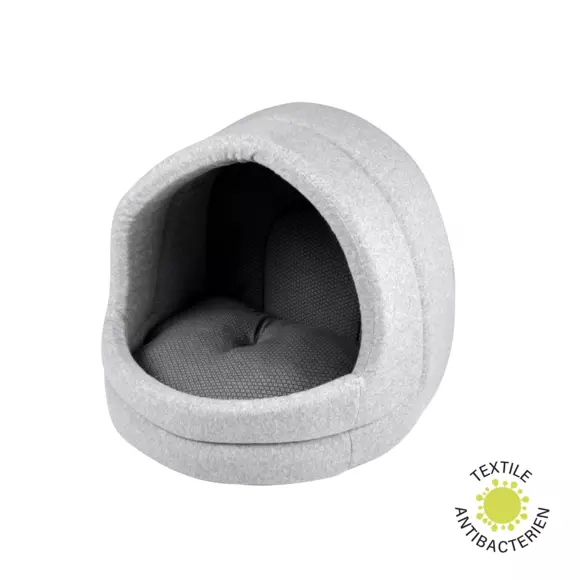 Eminza Niche D'intérieur Pour Chat Graphène L35 Cm Gris