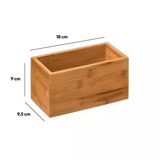 Eminza Organiseur En Bambou (18 X 19 Cm) Petit Modèle Instant Naturel