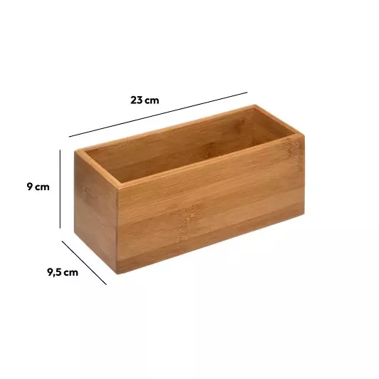 Eminza Organiseur En Bambou (23 X 9 Cm) Grand Modèle Instant Naturel