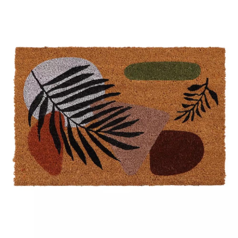 eminza Paillasson Coco (40 x 60 cm) Palmier Multicolore