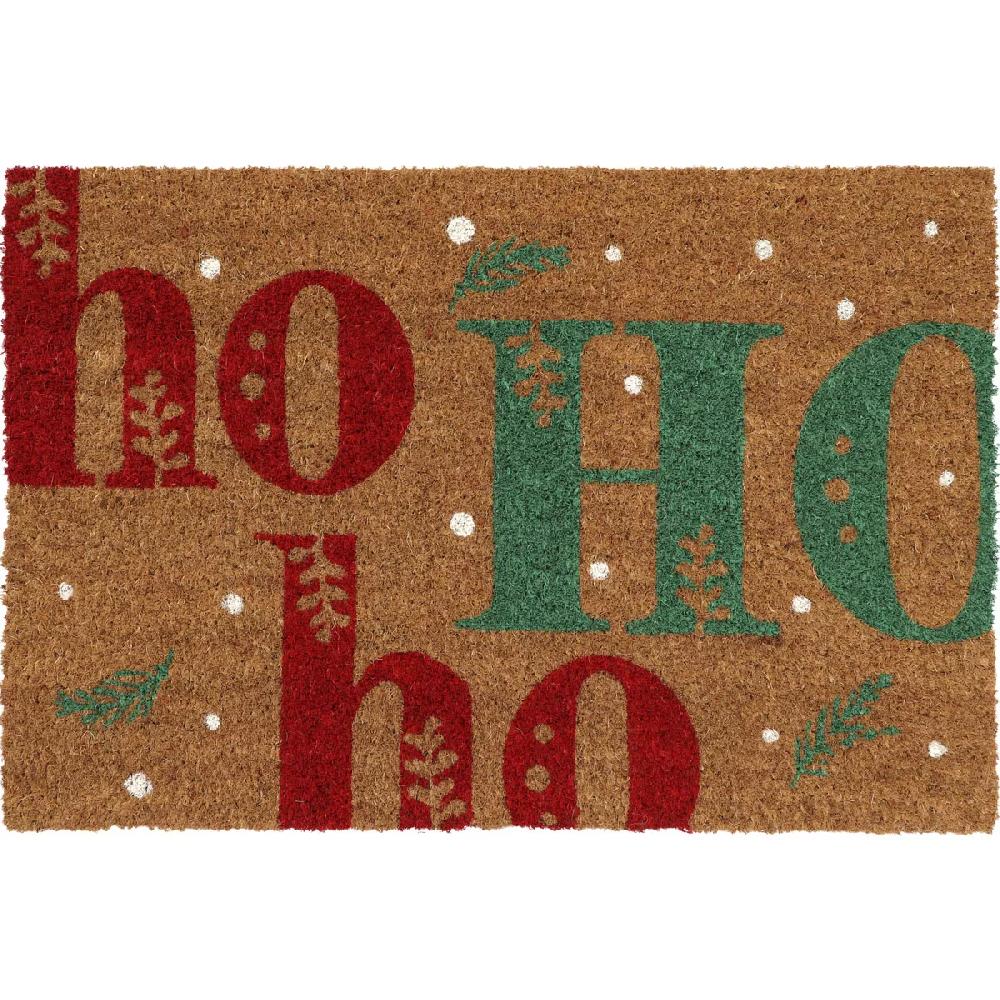 eminza Paillasson de Noël coco (40 x 60 cm) Ho Ho Multicolore eminza Paillasson de Noël coco (40 x 60 cm) Ho Ho Multicolore