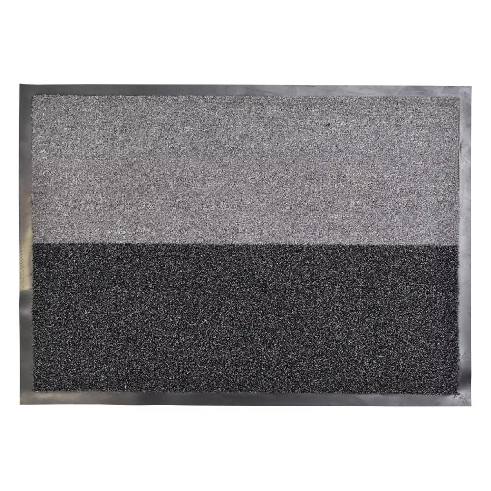 eminza Paillasson extérieur (50 x 70 cm) Duo Noir et Gris