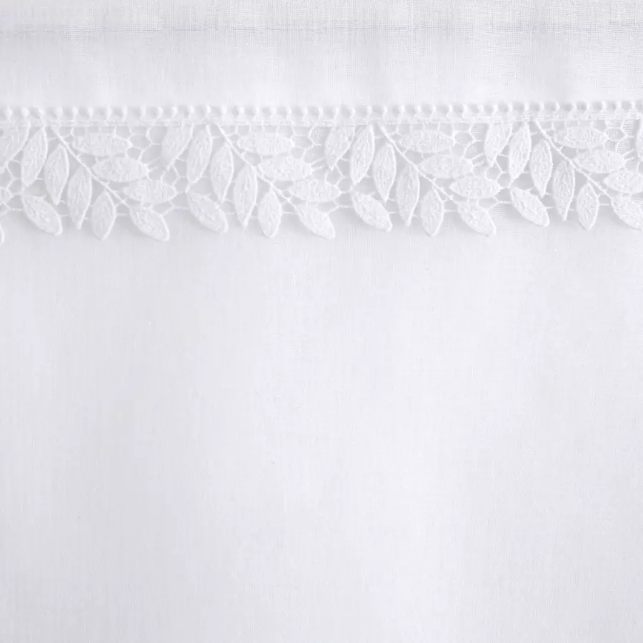 Eminza Paire De Voilages Passe-tringle (60 X 160 Cm) Anna Blanche