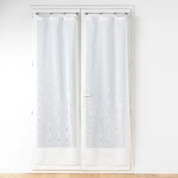 Eminza Paire De Voilages Tissés Oeillets (70 X 200 Cm) Davina Blanc