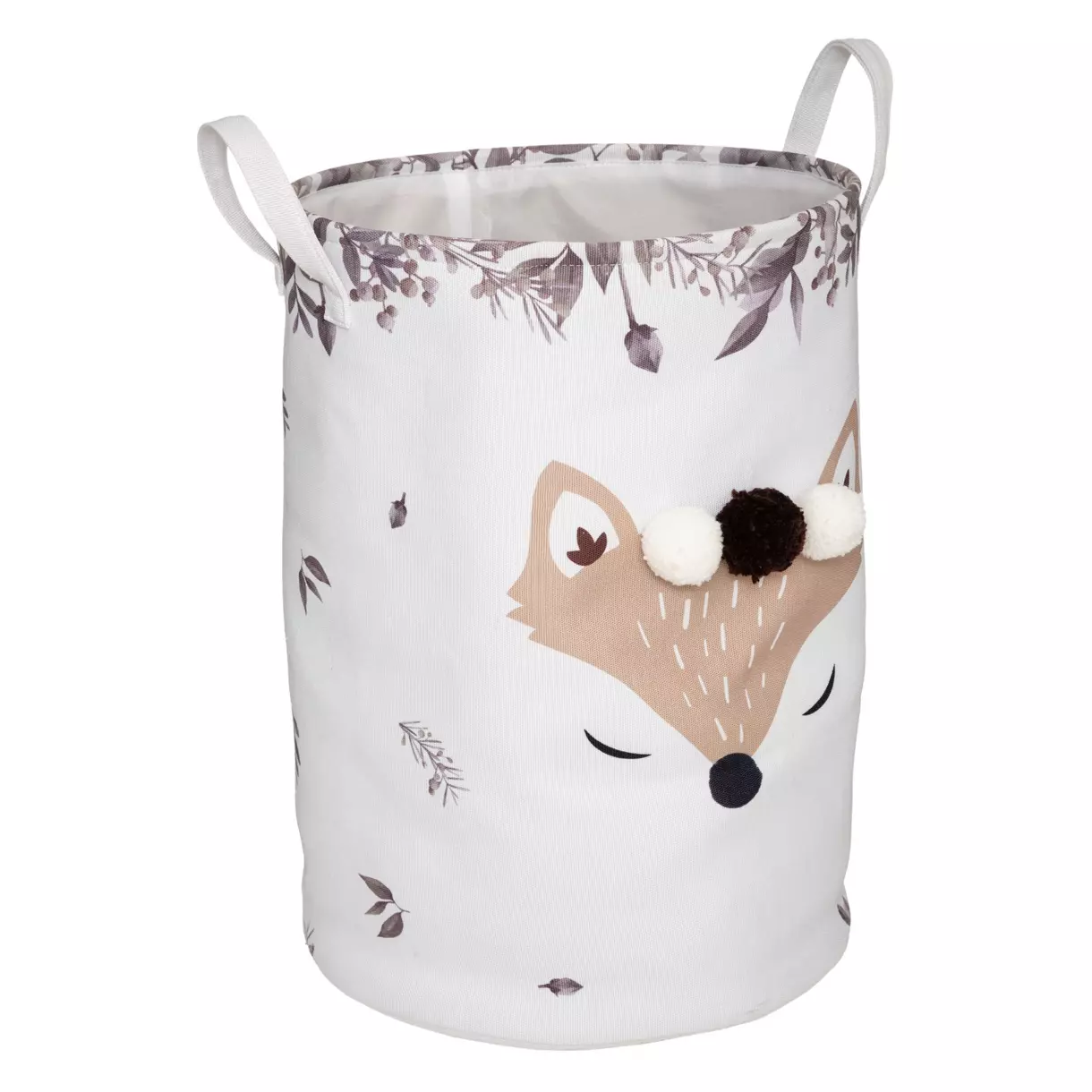 eminza Panier à jouets enfant (35 x 50 cm) Renard Marron