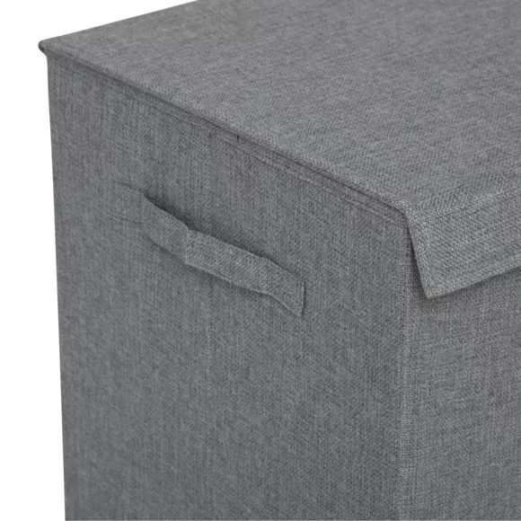 Eminza Panier à Linge Avec Séparateur (H60 Cm) Colors Gris Béton