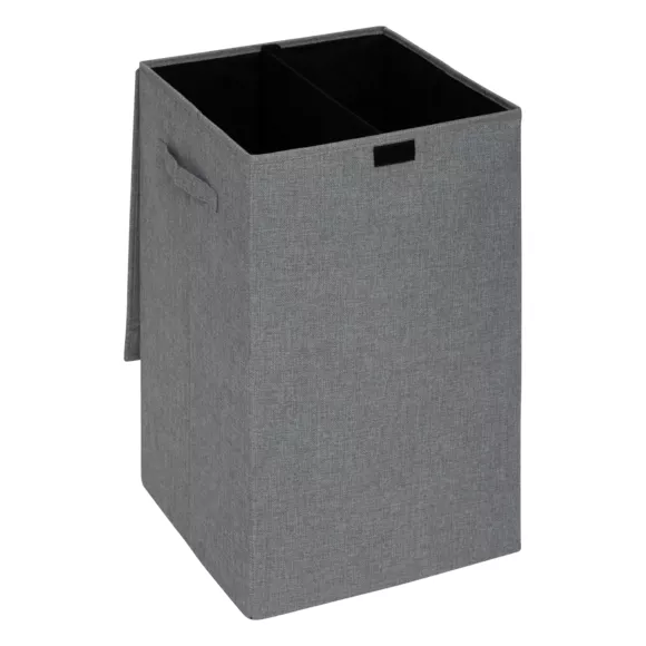 Eminza Panier à Linge Avec Séparateur (H60 Cm) Colors Gris Béton