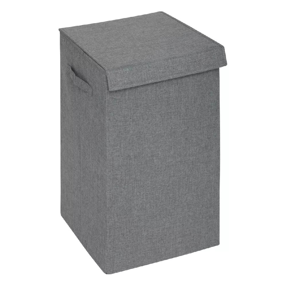 eminza Panier à linge avec séparateur (H60 cm) Colors Gris béton