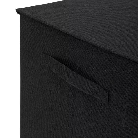 Eminza Panier à Linge Avec Séparateur (H60 Cm) Colors Noir Khôl