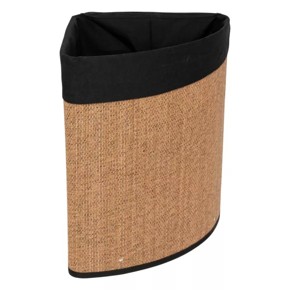 Eminza Panier à Linge D'angle En Bambou (H50 Cm) Zen Naturel