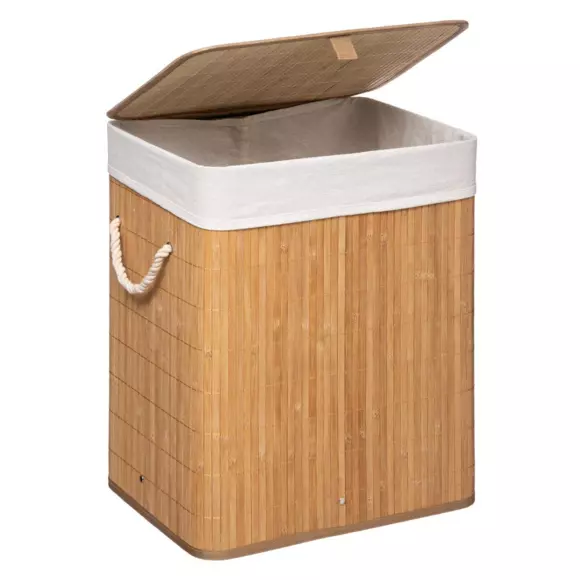 Eminza Panier à Linge En Bambou (H50 Cm) Nuevo Naturel