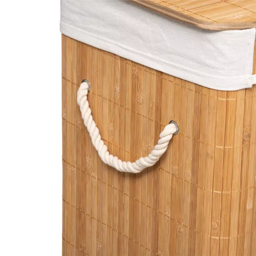 Eminza Panier à Linge En Bambou (H50 Cm) Nuevo Naturel