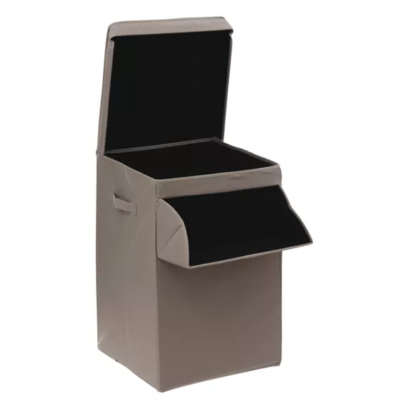 Eminza Panier à Linge Pliable (36 X 36 X 55 Cm) Colorama Beige